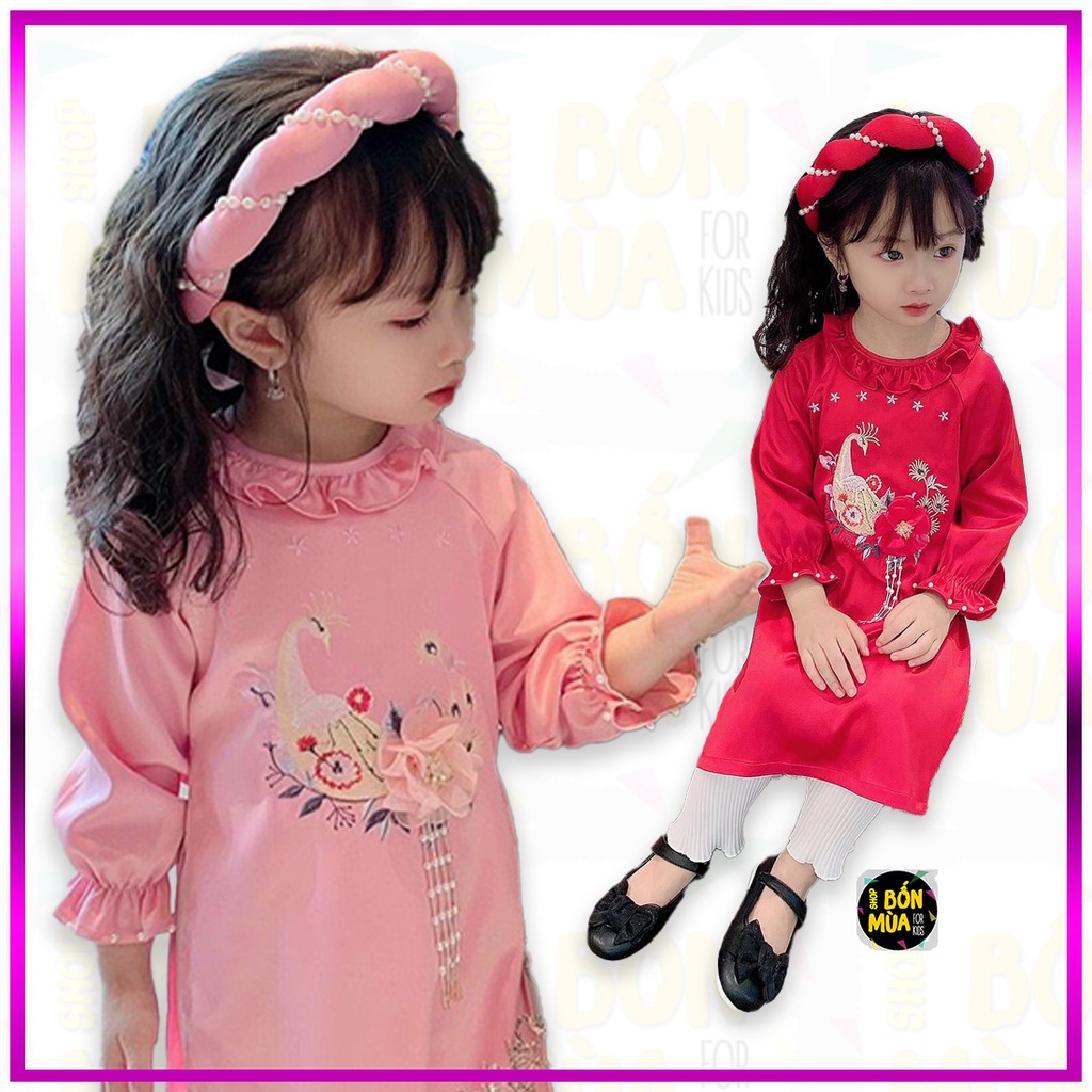🍇 Áo Dài Tết Cho Bé Gái Size Đại- Shop Bốn Mùa