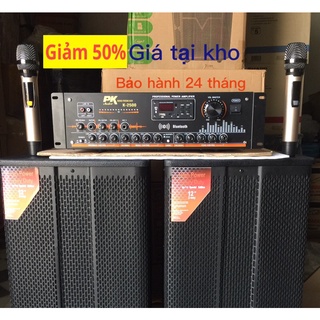 Đẩy liền vang liền Mic PK K2500 chạy 16 sò to Toshiba hát karaoke và nghe nhạc cực hay