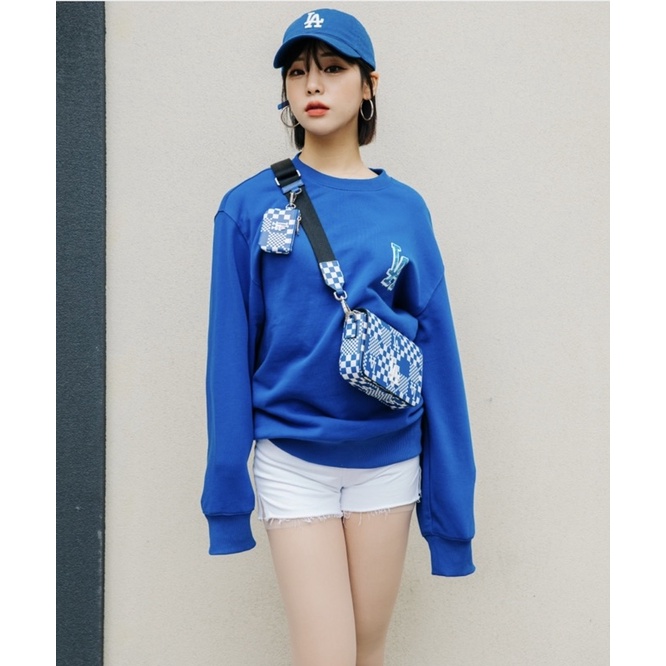 Áo nỉ MLB Sweater Big Bag Art Logo Overfit