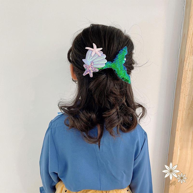 Kẹp Tóc Đuôi Nàng Tiên Cá Dễ Thương Cho Bé Gái