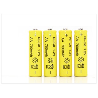 Vỉ Pin Sạc 4 Viên AA Dung Lượng 700mAh 1.2V