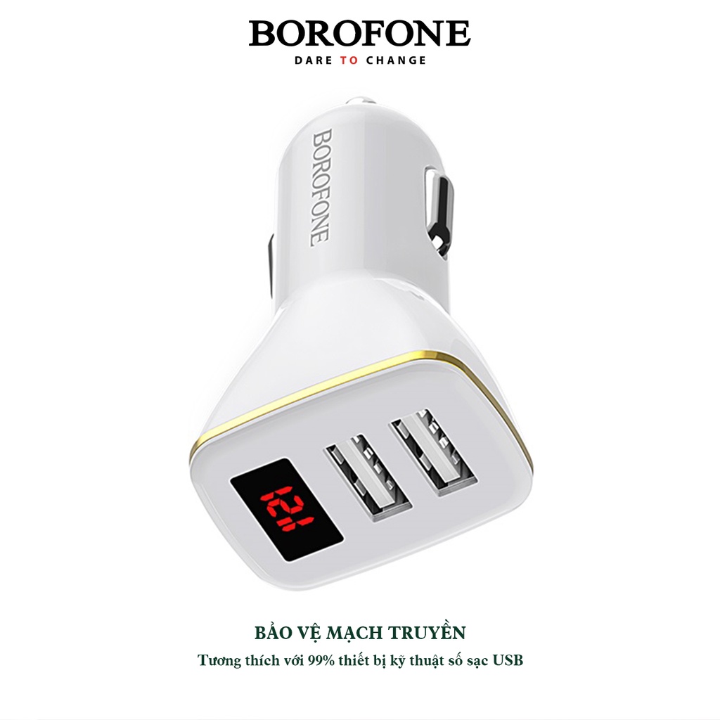Bộ sạc ô tô BOROFONE Speed map BZ11 - AK Mobile