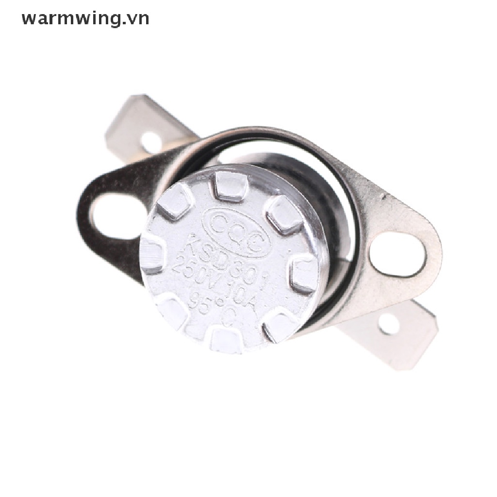 【warmwing】 5pcs 10A 250V KSD301 95°C Thermostat Temperature Thermal Control Switch .