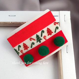 Set cột tóc giáng sinh 3 cái - UniLabel