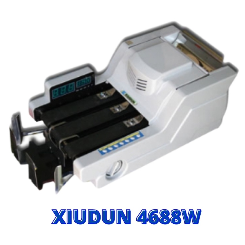 Máy đếm tiền ngân hàng Xiudun 4688W, phát hiện tiền khác loại, phát hiện tiền giả siêu chuẩn, bảo hành 18 tháng