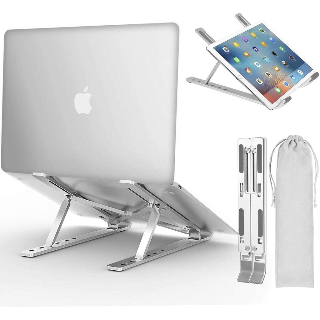 giá đỡ máy tính laptop , macbookk, nhôm có thể gấp gọn dành cho Macbookk Ipad Surface và máy tính xách tay