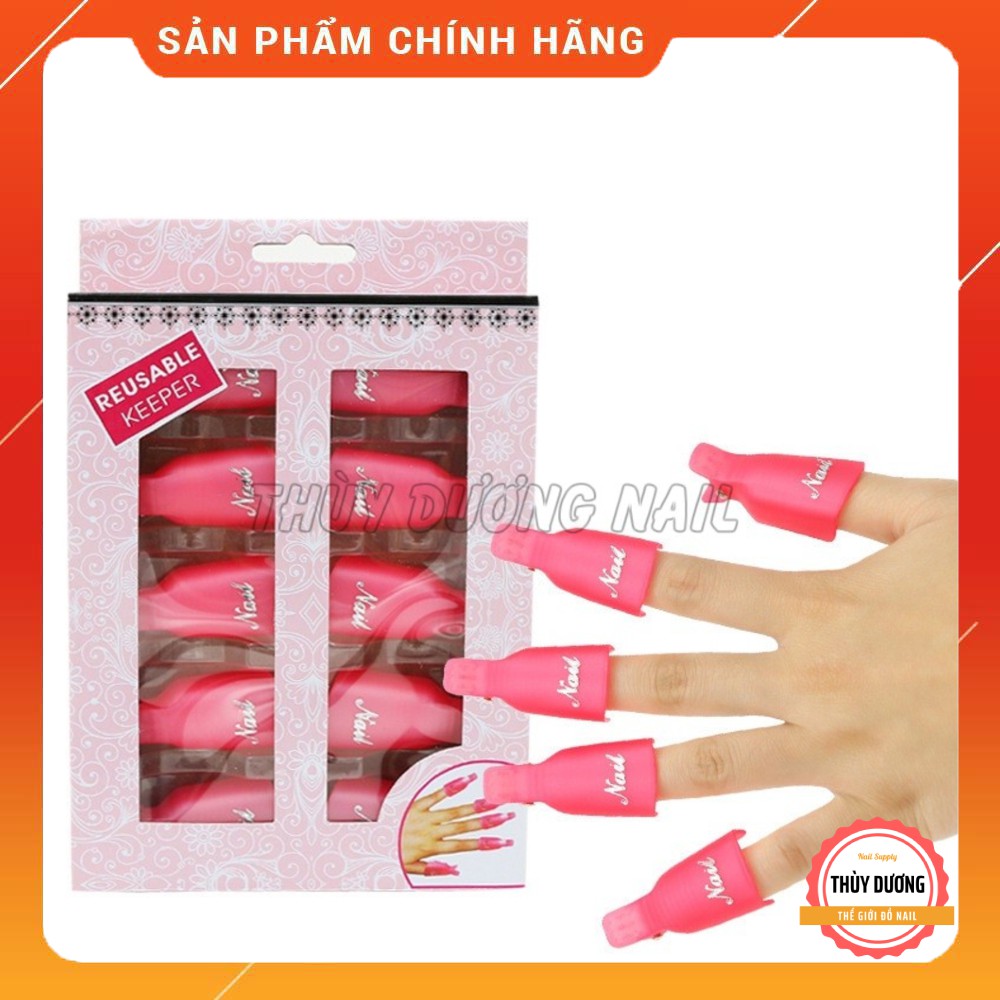 Hộp 10 kẹp ủ móng tay phá gel (màu ngẫu nhiên)