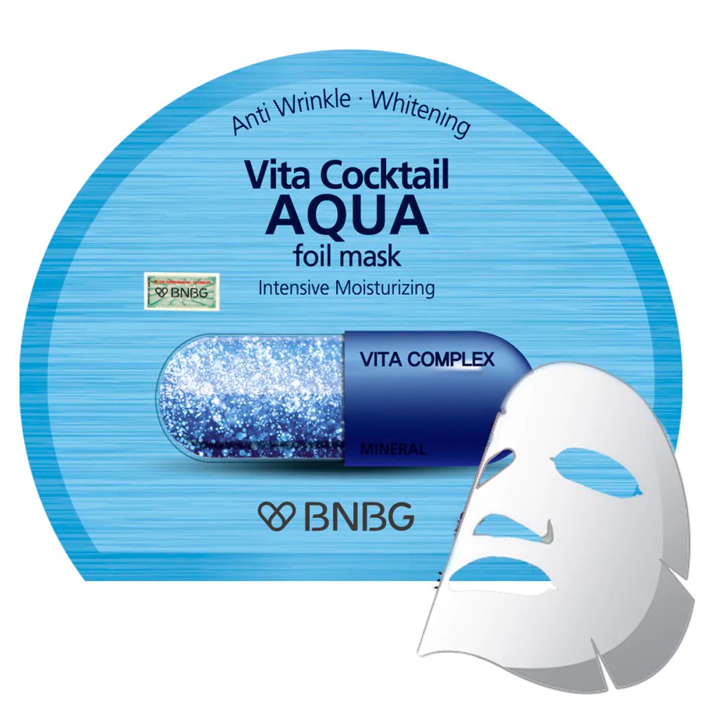 Mặt Nạ BNBG Vita Cocktail Aqua Foil Mask Cấp Ẩm 30ml