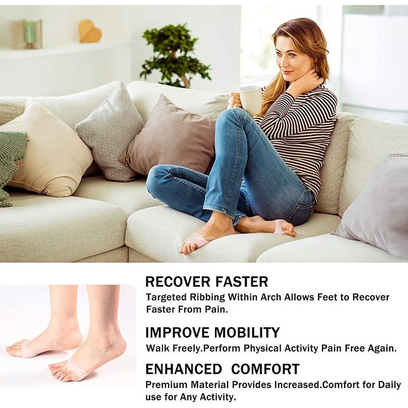 Miếng lót đệm gel bảo vệ bàn chân trước dạng tổ ong bằng silicon mềm dùng giảm đau