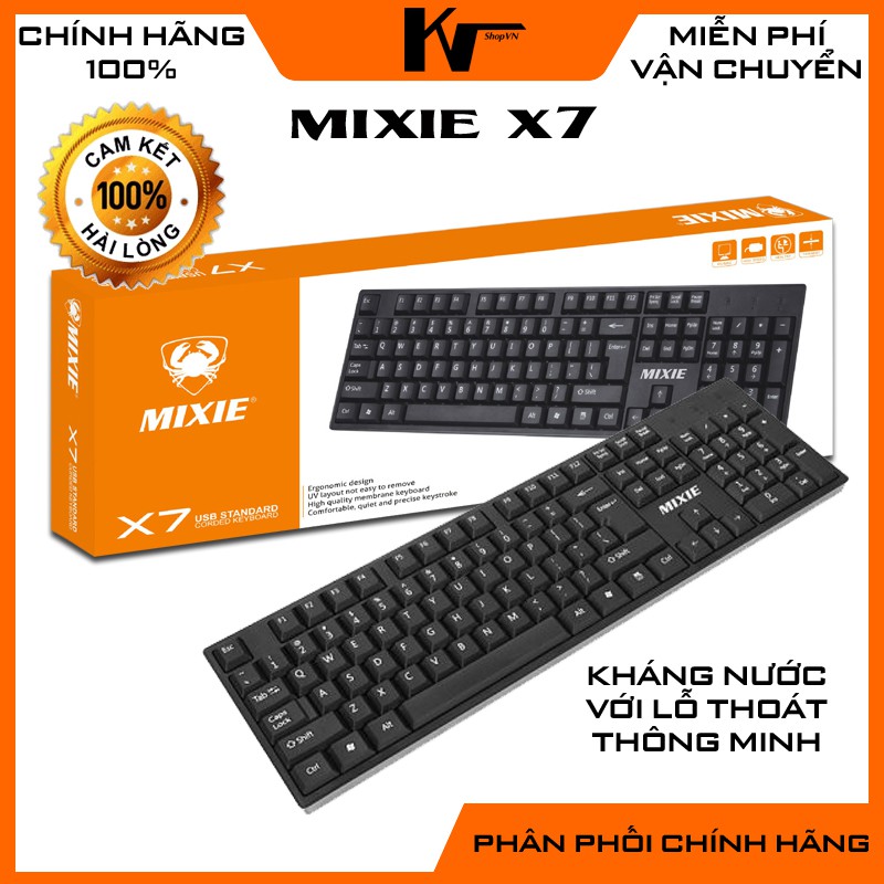 Bàn phím máy tính Mixie X7 model 2021, bán chạy số 1 tại Thái Lan, phân phối chính hãng