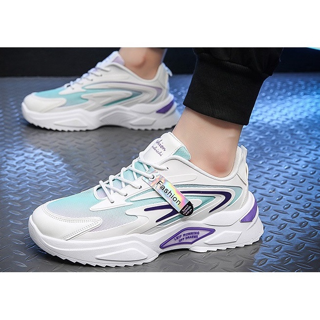 [ KÈM VIDEO ] Giày Thể Thao Nam ,sneaker nam Kiểu Dáng Hàn Quôc ,màu trắng A025K8