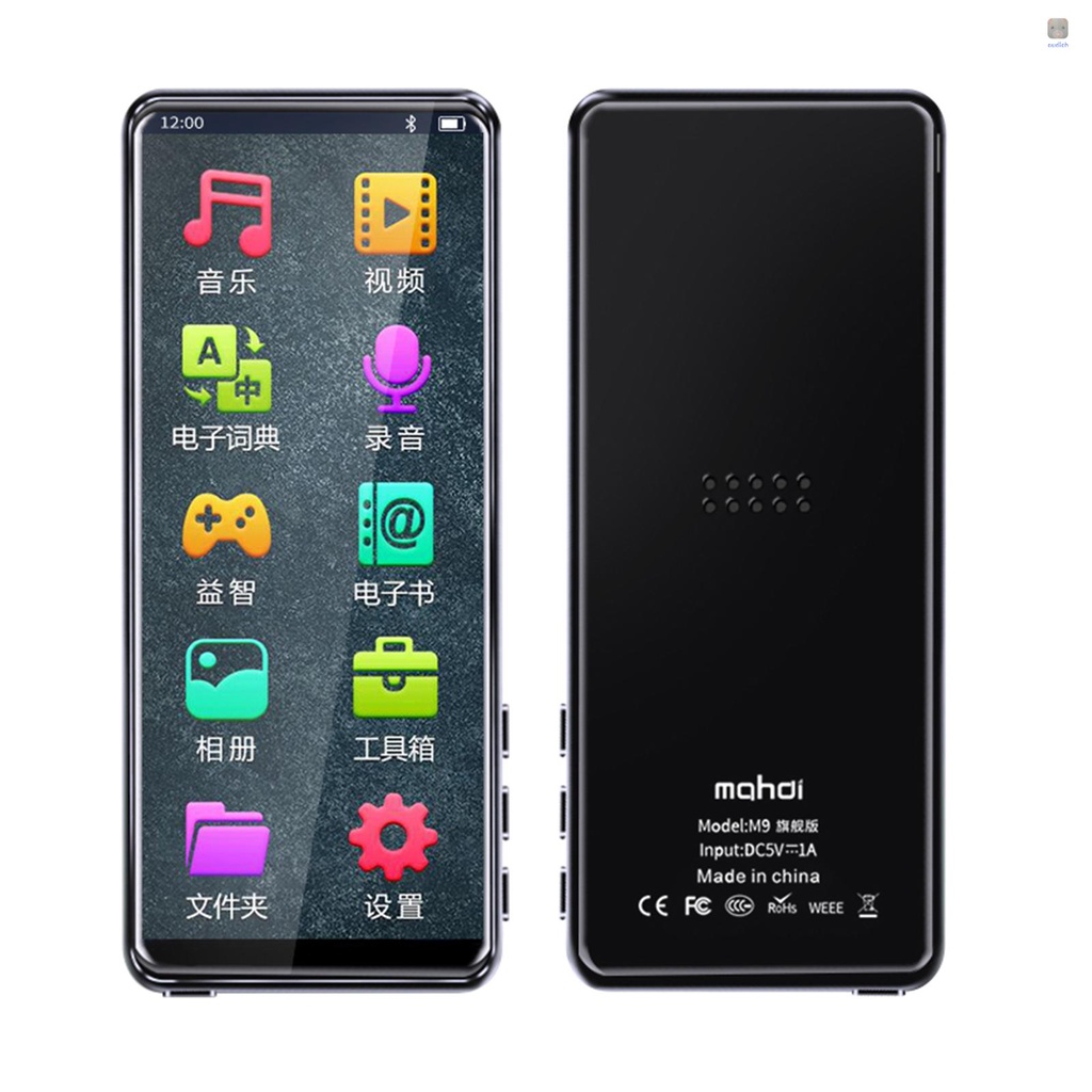 Máy Nghe Nhạc MP3 Mhdi/M9 BT Màn Hình 3.5-inch Có Loa FM Tự Động MP3 MP4 3.5mm