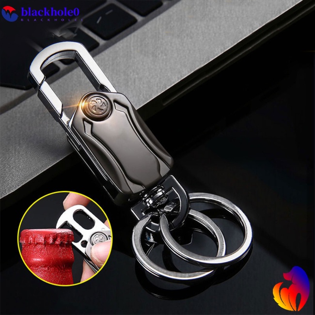 BH Mini Spinner Key Chain Metal Bottle Opener Key Organizer Wallet Rotatable Finger Gyro Car Key Ring Key Holder