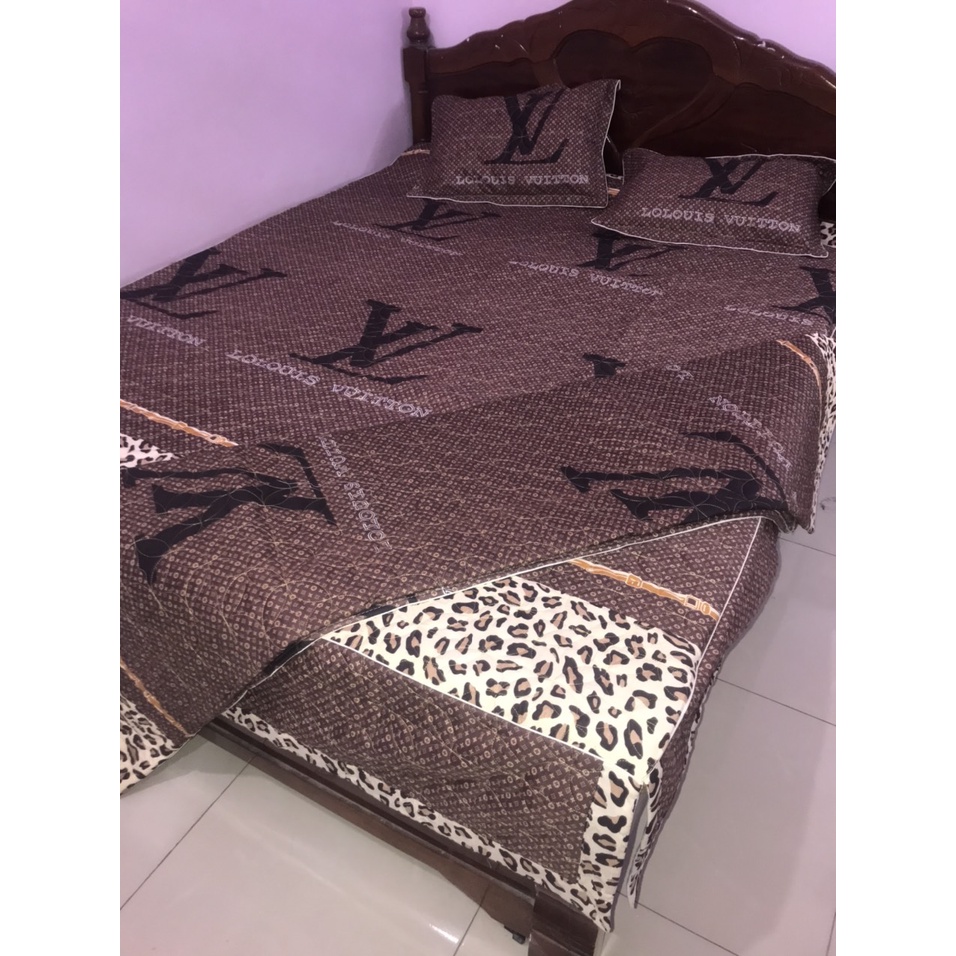 [BÁN RẺ LẤY TƯƠNG TÁC] Bộ Ga Gối Trần Bông Dày Dặn, Xẻ Góc ( Ga Chùm, Ga Phủ Xuống Giường Như Ảnh)