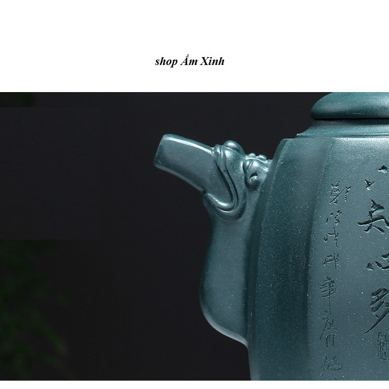 Ấm Tử Sa Nghi Hưng Tứ Phương Long Tôn 525 ml (Thiên Thanh Nê)