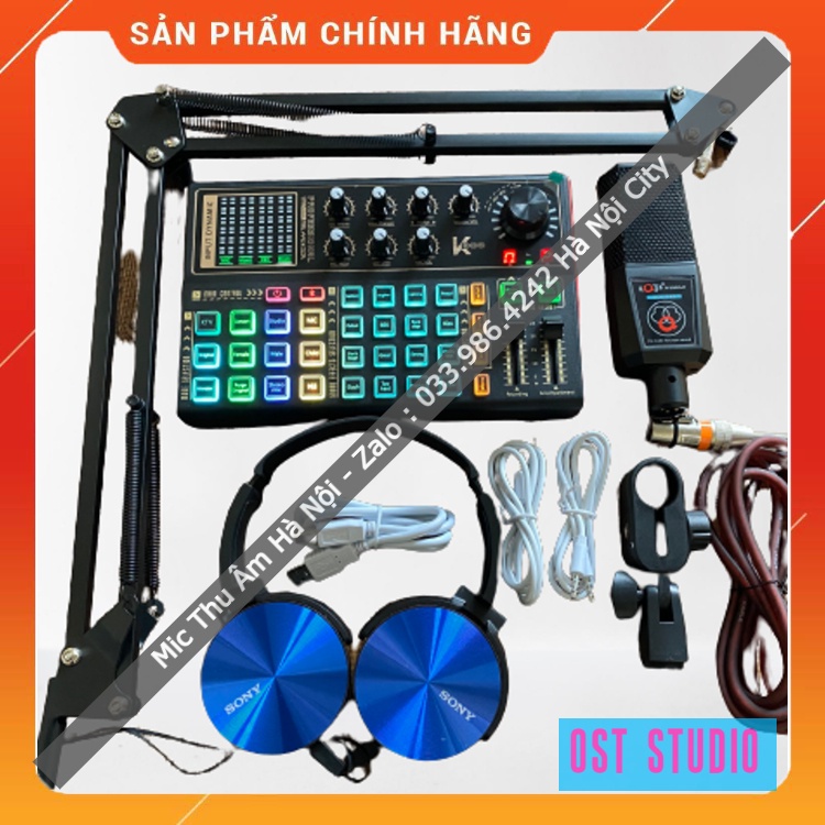 Trọn Bộ Sound Card K300 Mic AQTA ALC280 . Thiết Kế Cực Đẹp , Âm Thanh Sống Động , Dễ Dàng Lắp Đặt . Bảo Hành 12 Tháng