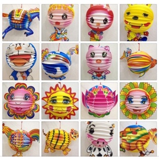 50 Lồng Đèn Trung Thu Hình Thú Size Trung - Lồng Đèn Trung Thu Giấy Xếp Giá Sỉ
