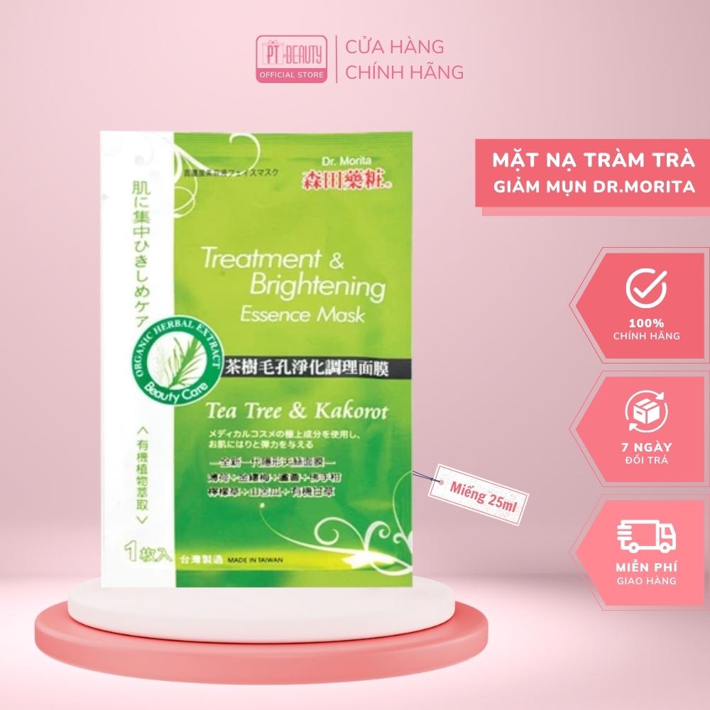 Mặt nạ giảm mụn, tràm trà Dr.Morira hộp 8 miếng