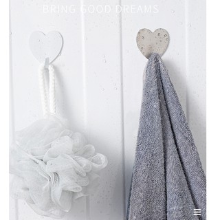 Bộ 5 móc dán tường hình trái tim siêu xinh