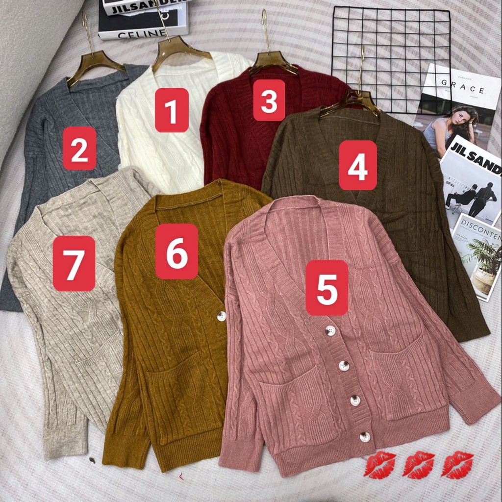 Áo Khoác Cadigan 4 Khuy Dáng Dài- Áo Khoác Cadigan Thừng Hàng Quảng Châu Cao Cấp( Ảnh Sàn Shop chụp, shop có bán sỉ)
