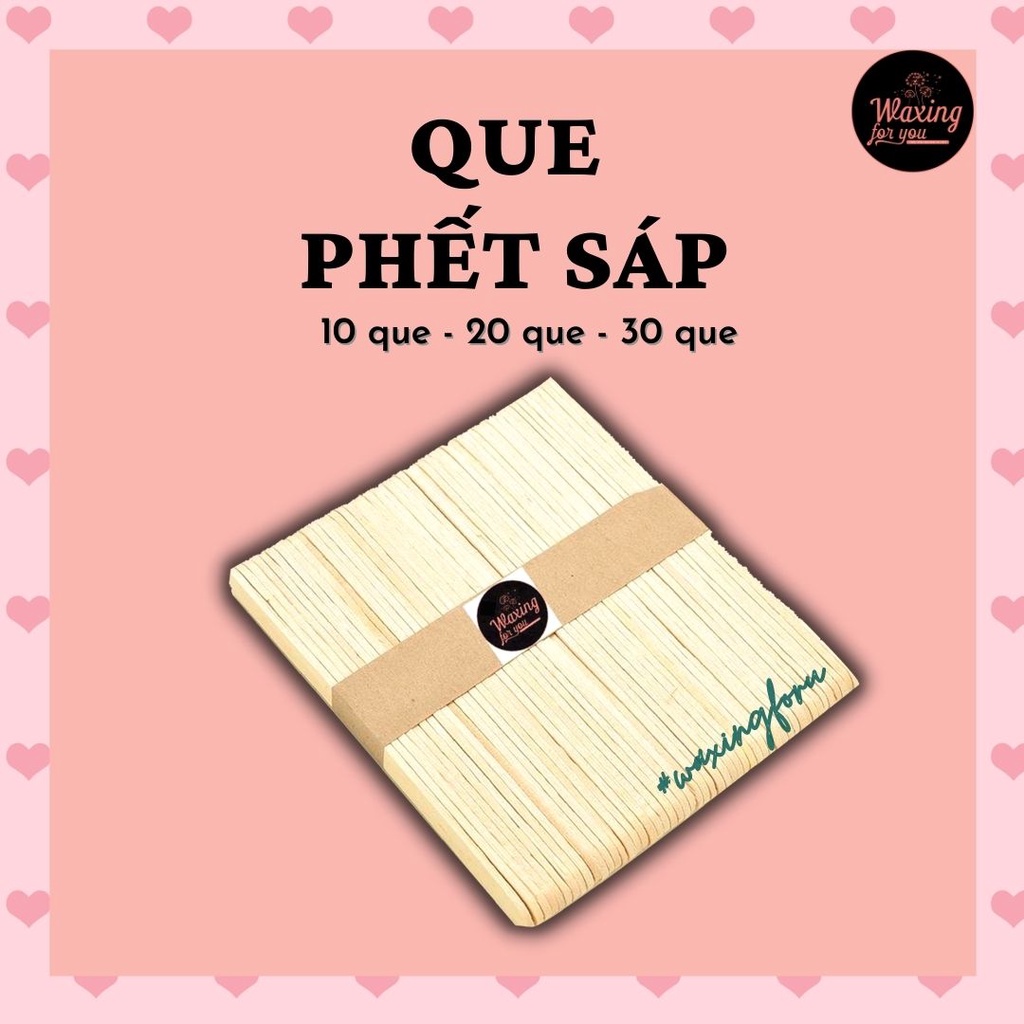 QUE PHẾT SÁP - QUE GỖ WAX LÔNG ❤️Freeship❤️đã lựa que lỗi (WAXINGFORU)