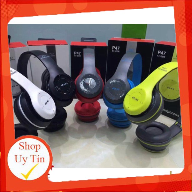 [Khuyến Mại] Tai Nghe Bluetooth Chụp Tai Không Dây P47 Nhỏ Gọn Tiện Lợi | BigBuy360 - bigbuy360.vn