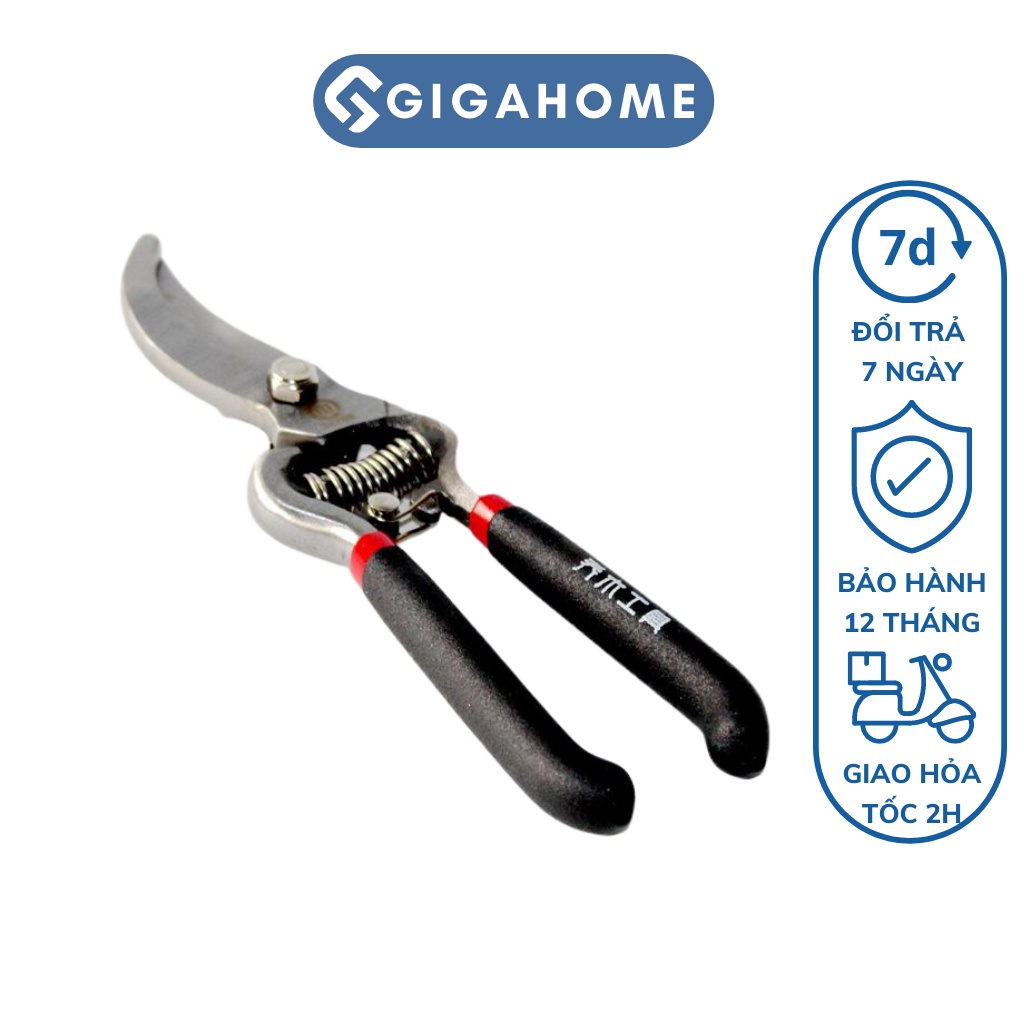 Kéo Cắt Tỉa Cành Cây Lưỡi Cong GIGAHOME Bằng Thép Sắc Bén, Không Gỉ 7103