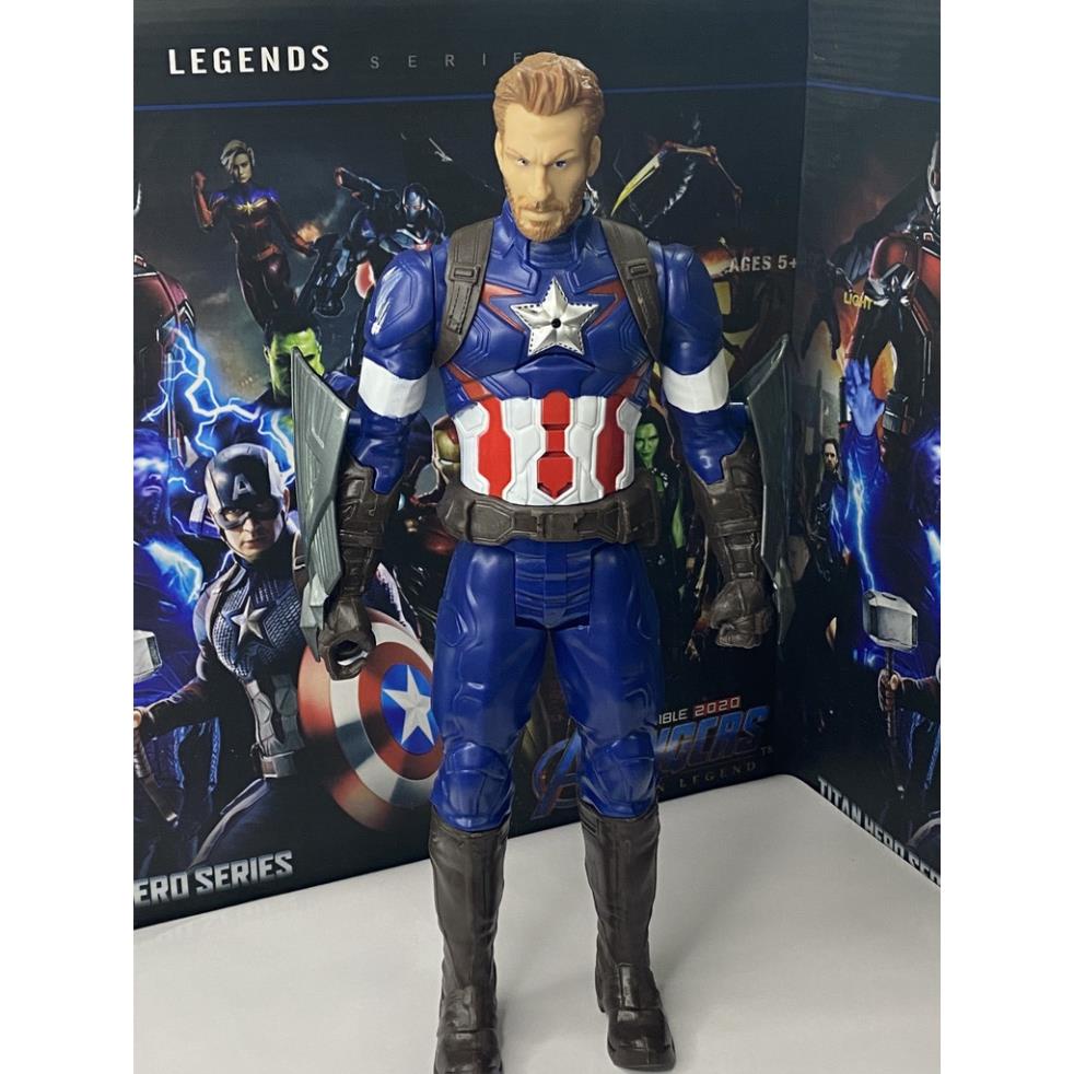 Mô Hình Siêu Anh Hùng Phiên Bản Avenger Endgame Cao 30 cm, Nhựa Đặc, có đèn LED, Khớp Cử Động
