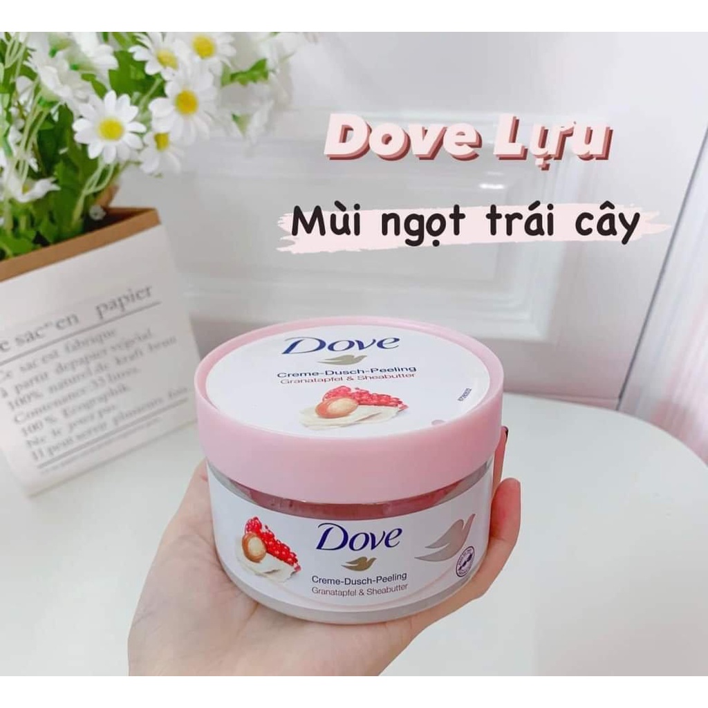 [Chuẩn Auth] Tẩy Tế Bào Chết Dove MACCA, Lựu Đỏ exfoliating body scrub 225ml