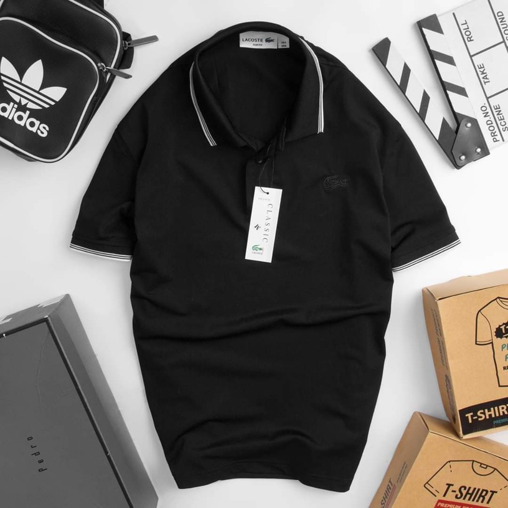 Áo Phông Nam LC  cổ chun, bo viền tay chun, hàng xuất dư | BigBuy360 - bigbuy360.vn