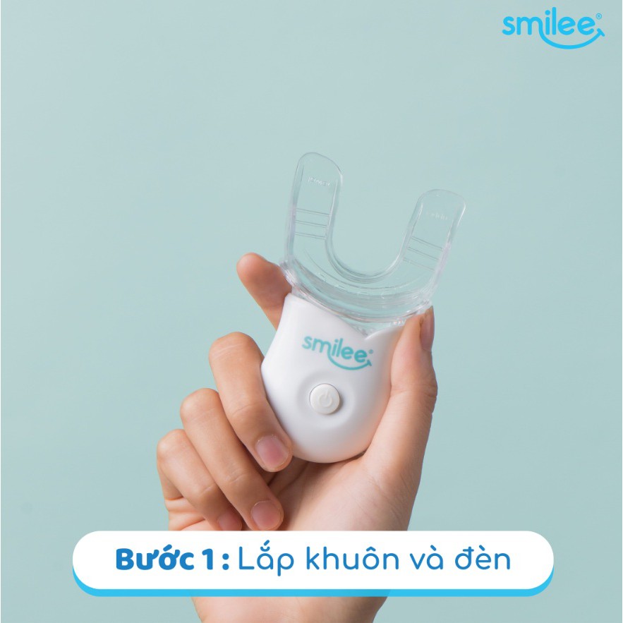 2 bộ sản phẩm làm trắng răng mạnh mẽ không ê buốt Smilee tẩy trắng răng cực nhanh trong 2 tuần