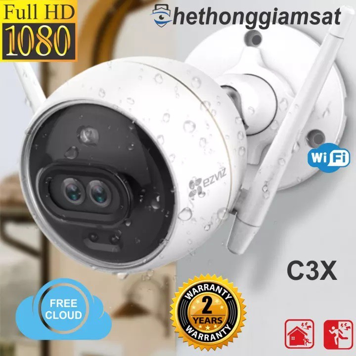 Camera IP ngoài trời EZVIZ C3X Full HD 1080P thương hiệu USA - Bảo hành chính hãng 24 tháng | BigBuy360 - bigbuy360.vn