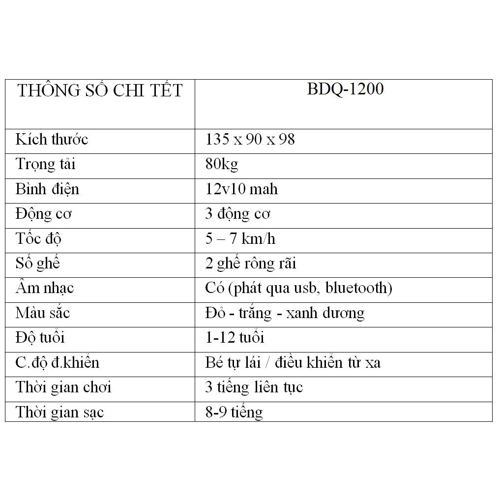[ Hàng có sẵn] Siêu ĐỊa Hình BDQ-1200 - Hỗ trợ cước vận chuyển