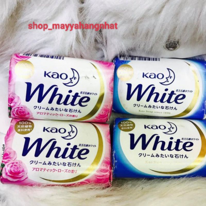 COMBO BỘ XÀ BÔNG KAO WHITE HƯƠNG HOA NHẬT BẢN 4 MÙI KHÁC NHAU