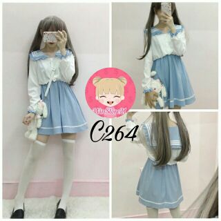 Đầm thủy thủ tiểu thư ulzzang