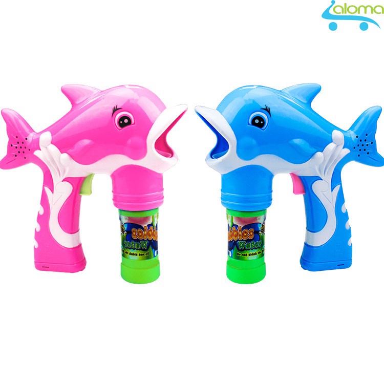Đô chơi phun bong bóng kèm 2 hộp nước xà phòng an toàn Bubble Gun BG-02