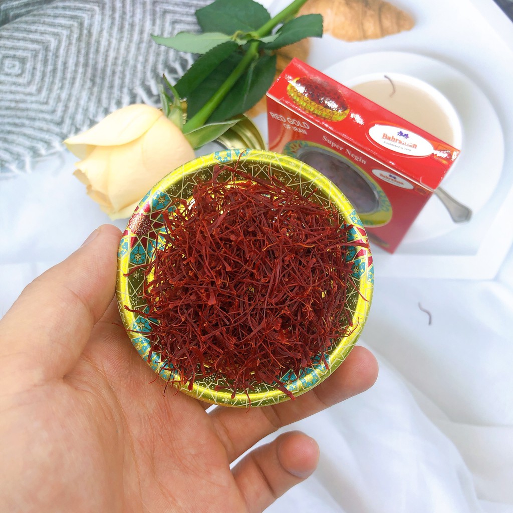 Saffron Nhụy Hoa Nghệ Tây Chính Hãng hộp 1gr-" Tặng 150gr mật ong hoa vải" | WebRaoVat - webraovat.net.vn