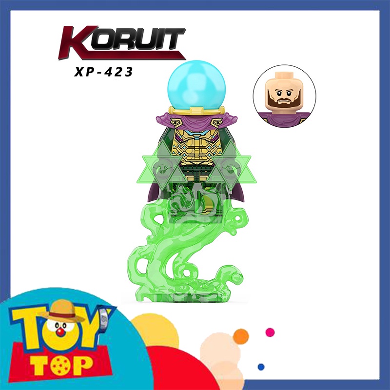 Lắp ráp ghép Spiderman người nhện Goblin Doctor Strange Mysterio trong phim No Way Home xếp hình KT1055