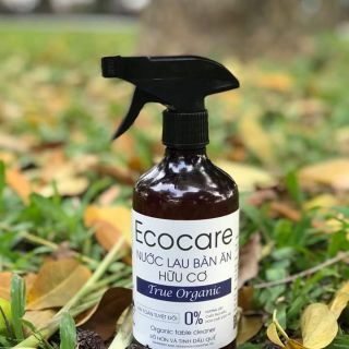 Xịt lau bàn ăn hữu cơ bồ hòn tinh dầu Quế Ecocare 500ml