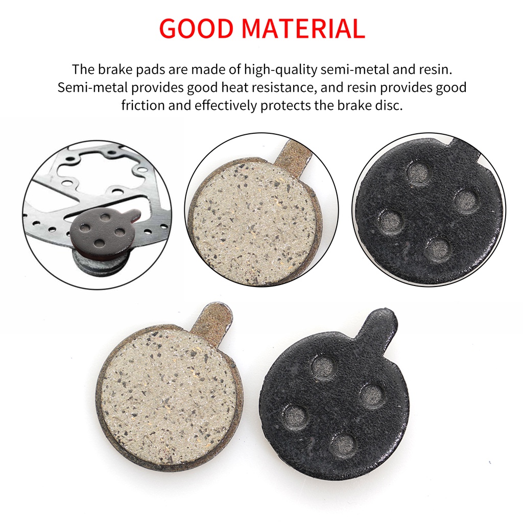 [double]Compatible for Xiaomi M365 Scooter Brake Pad Disc Brake Wearable Compatible for Mijia 1s Modified Parts Pro