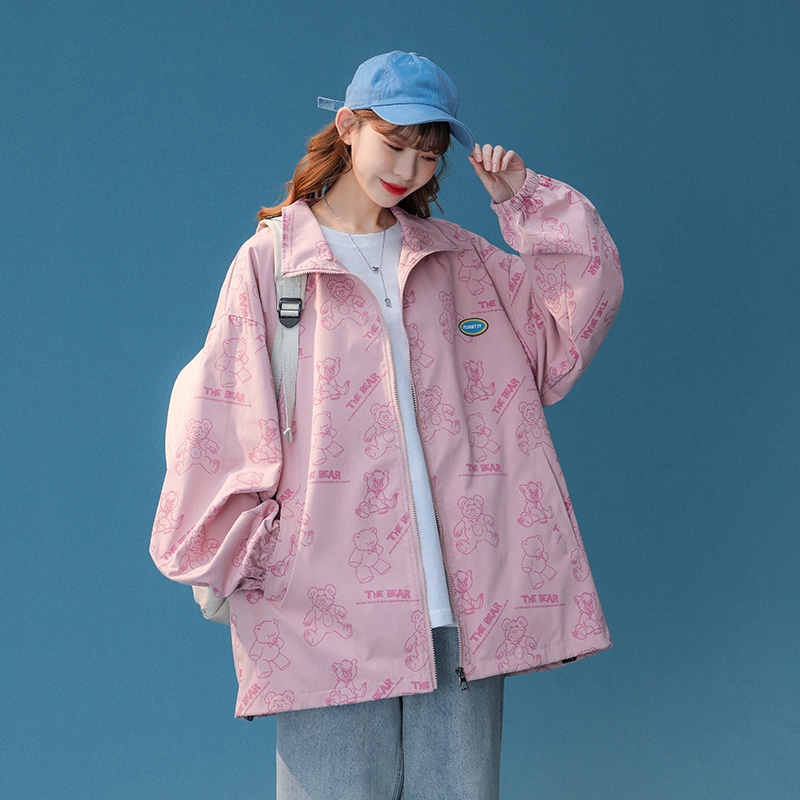 Áo khoác IFNICEFUTURE dáng rộng thiết kế thời trang mùa xuân dành cho cặp đôi