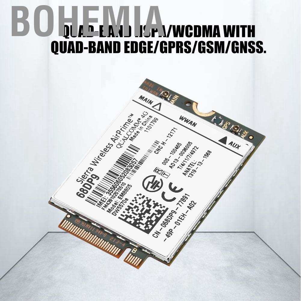 Mô Đun Card Mạng Bohemia 3g / 4g Ngff / M.2 Hspa / Wcdma Wwan Cho Dell Latitude E7250 Rh