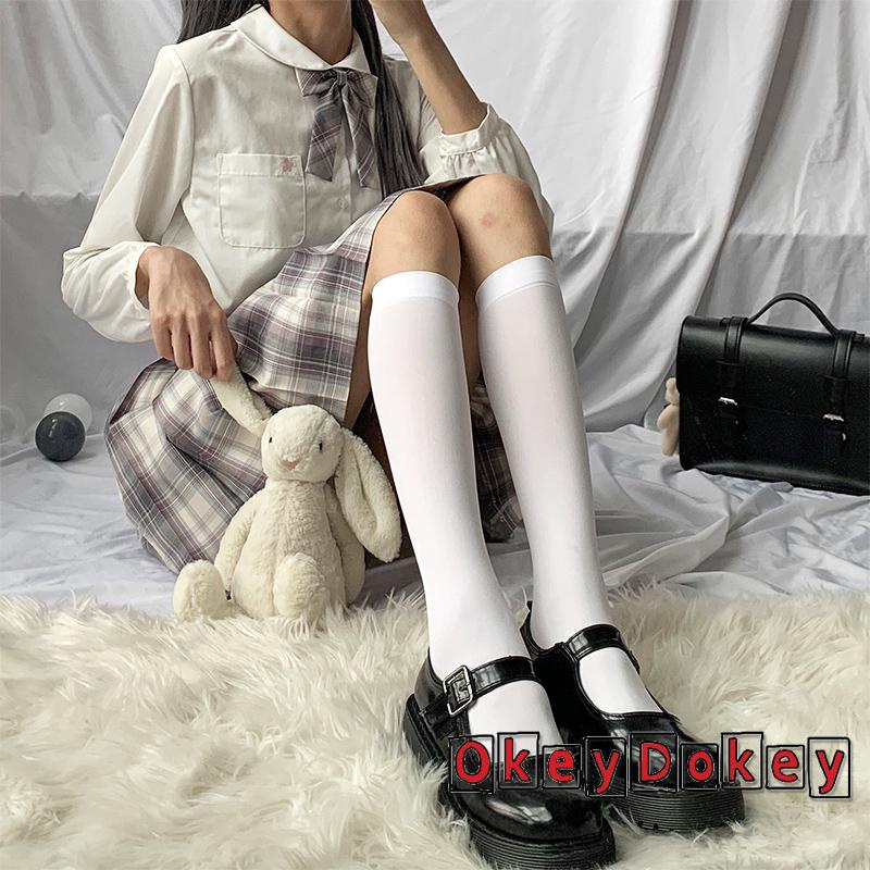 Vớ Dài Đến Đầu Gối Vải Nhung Ấm Áp Thời Trang Cho Nữ