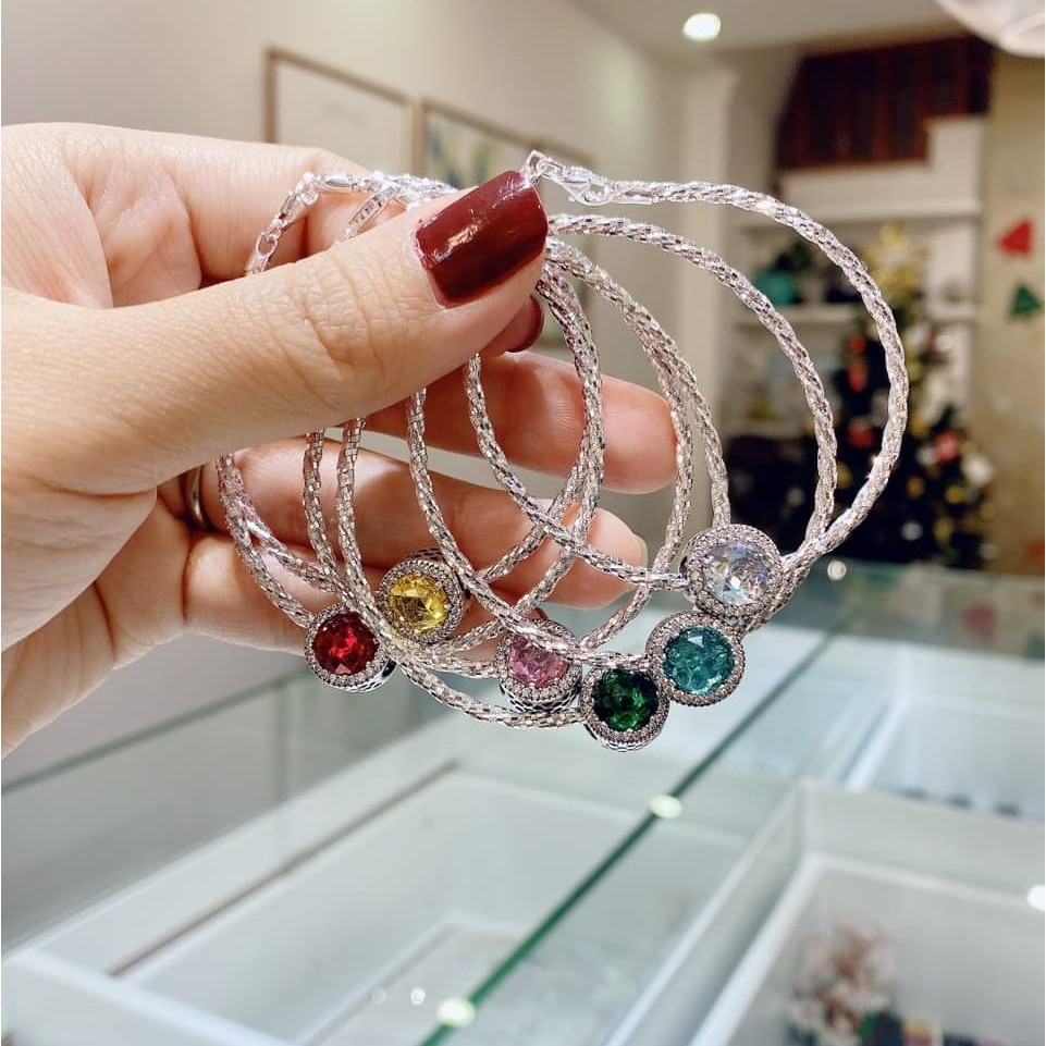 Vòng tay bạc phay Vip Thiên kim mix charm bạc cao cấp Q223 | BigBuy360 - bigbuy360.vn