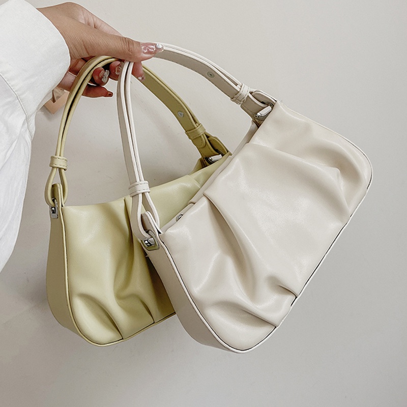 Túi xách đeo vai kẹp nách hình đám mây bằng da PU thời trang Hàn Quốc sành điệu cho nữ IELGY