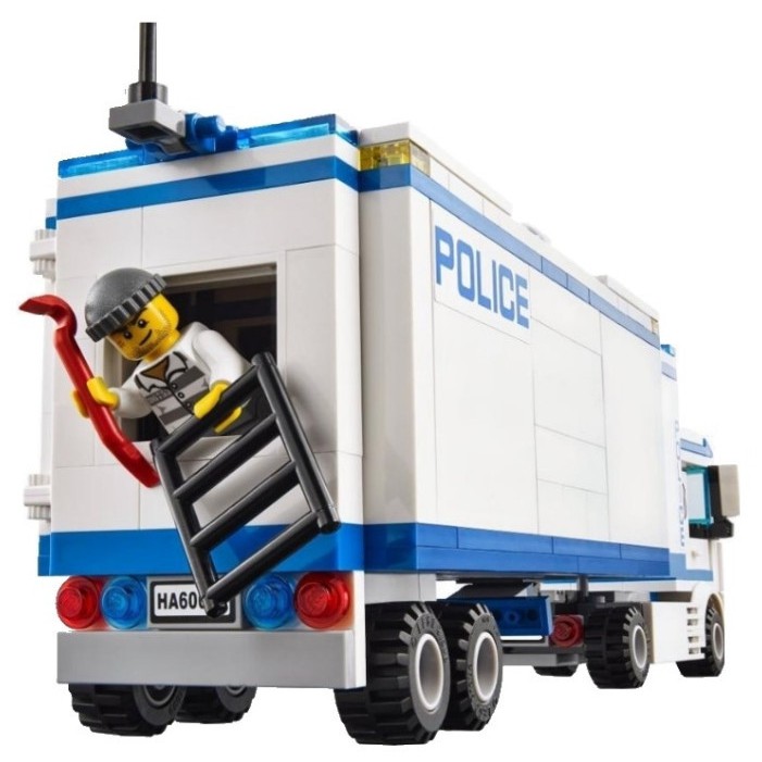 Mô hình Lego Bela 10420 Xe container cảnh sát di động