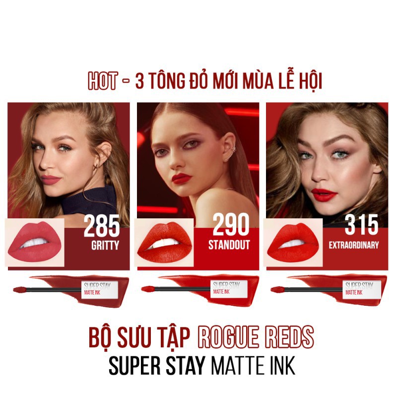 Son Kem Lì 16h Lâu Trôi Maybelline New York Super Stay Matte Ink City Edition Lipstick 5ml | BigBuy360 - bigbuy360.vn