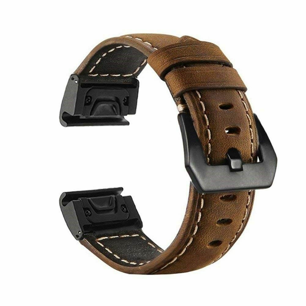 Dây Đeo Bằng Da 22 26mm Cho Đồng Hồ Thông Minh Garmin Fenix 7x 7 7s 6x 6spro 5x 5 3hr 935