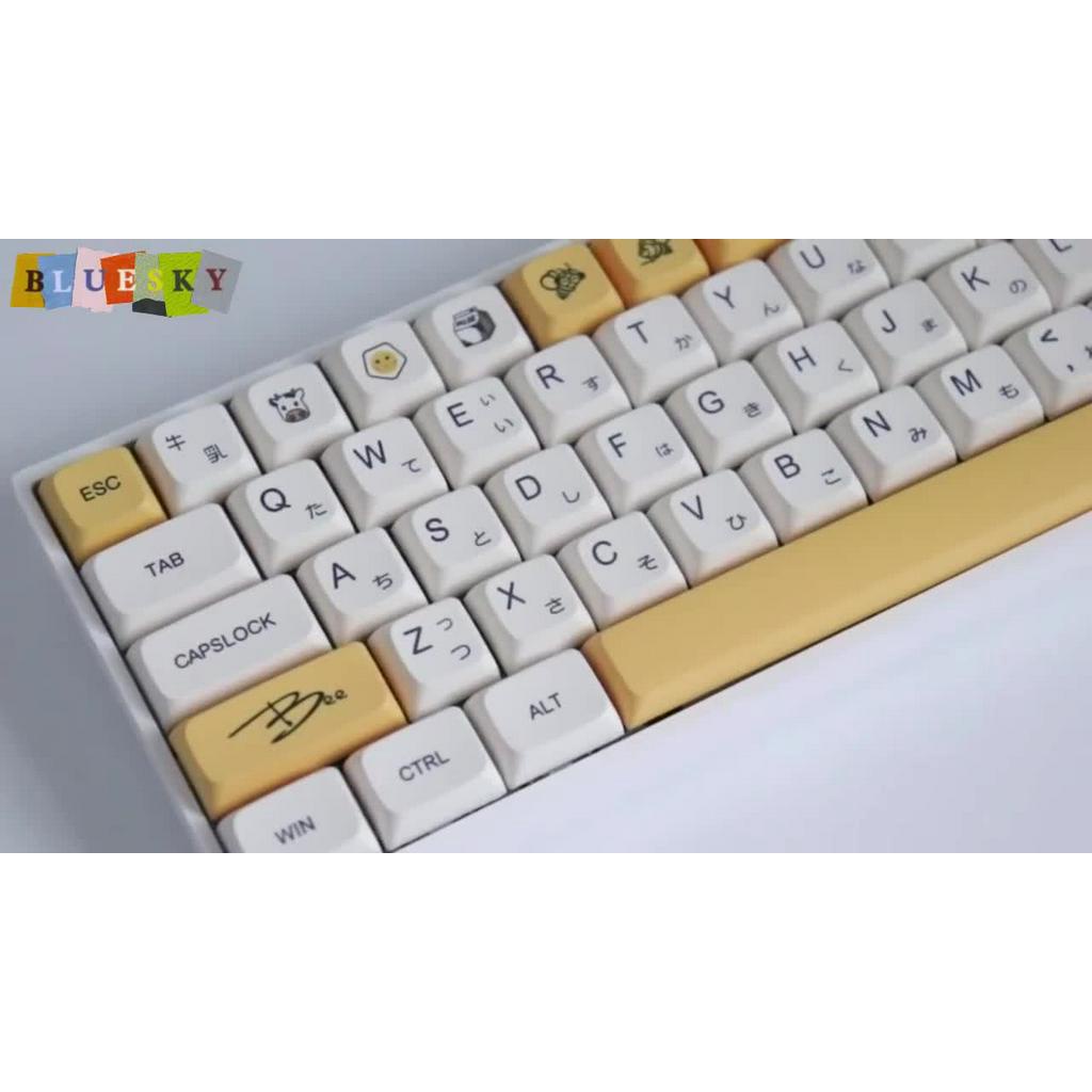 Vận chuyển nhanh chóng / keycaps sữa mật ong / hồ sơ xda / vật liệu pbt / 61/68/71/84/96/98/87/108/108 keycap | BigBuy360 - bigbuy360.vn