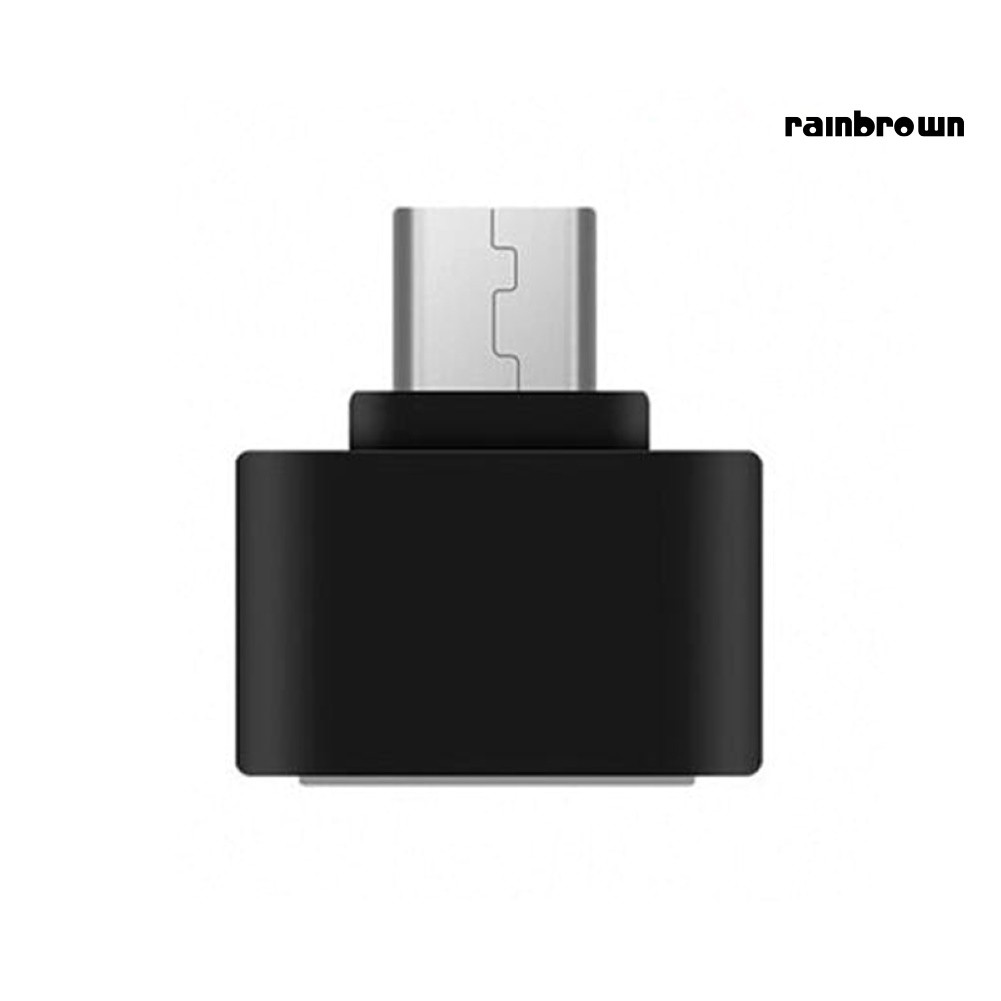 Đầu cắm chuyển đổi cổng V8 Mini Micro USB sang lỗ cắm đĩa U OTG dành cho điện thoại Android RXL